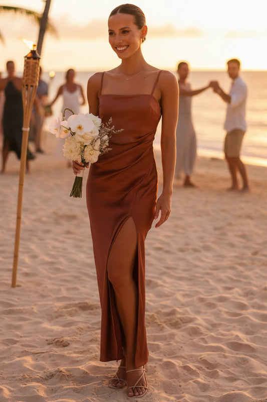 Slip Dress With Side Split
