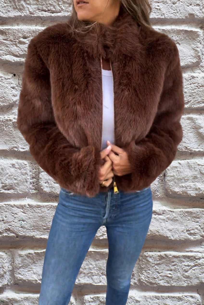 Brown Edie jacket, recentered full-jacket view