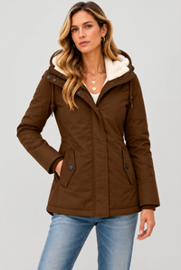 Brown Hattie jacket studio preview