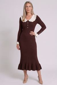 Brown Martha dress in 2:3