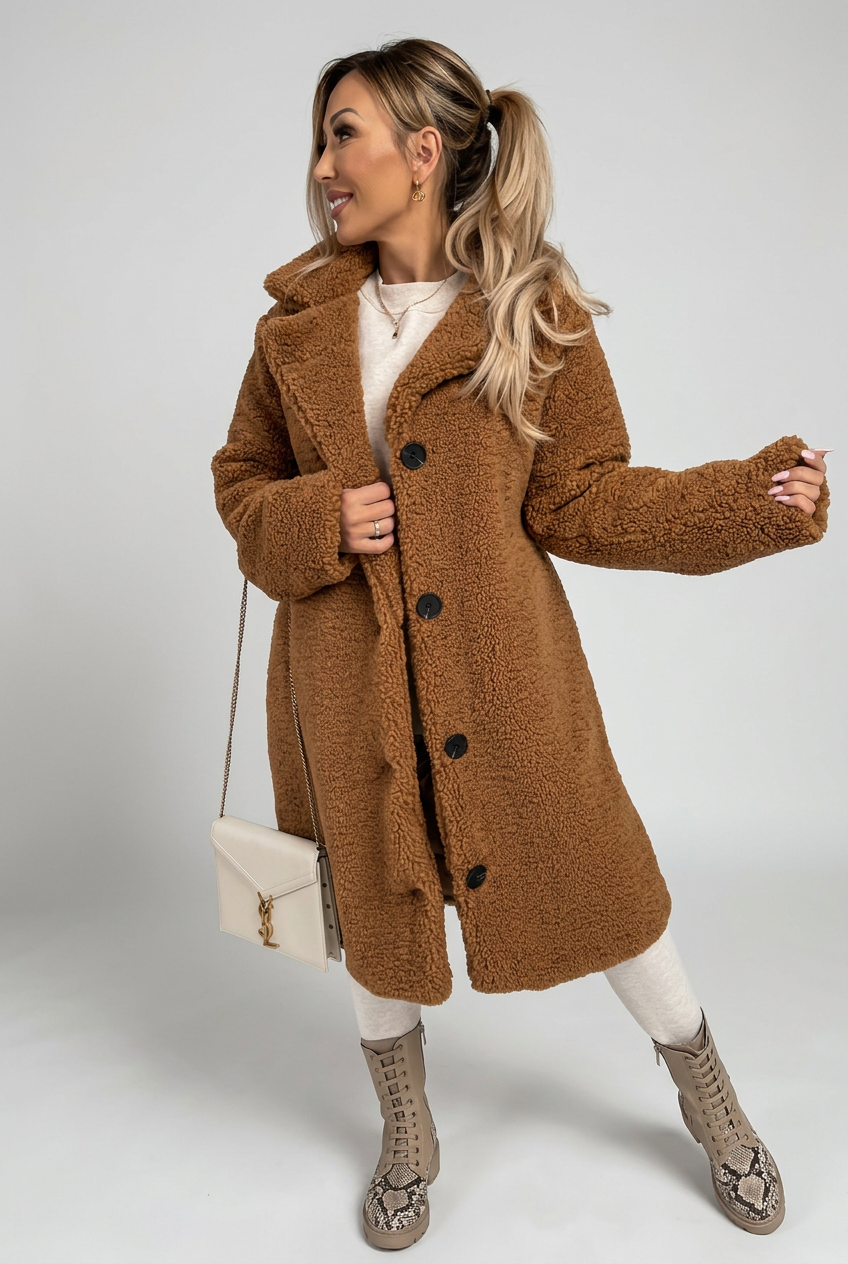 Brown Nell coat studio preview