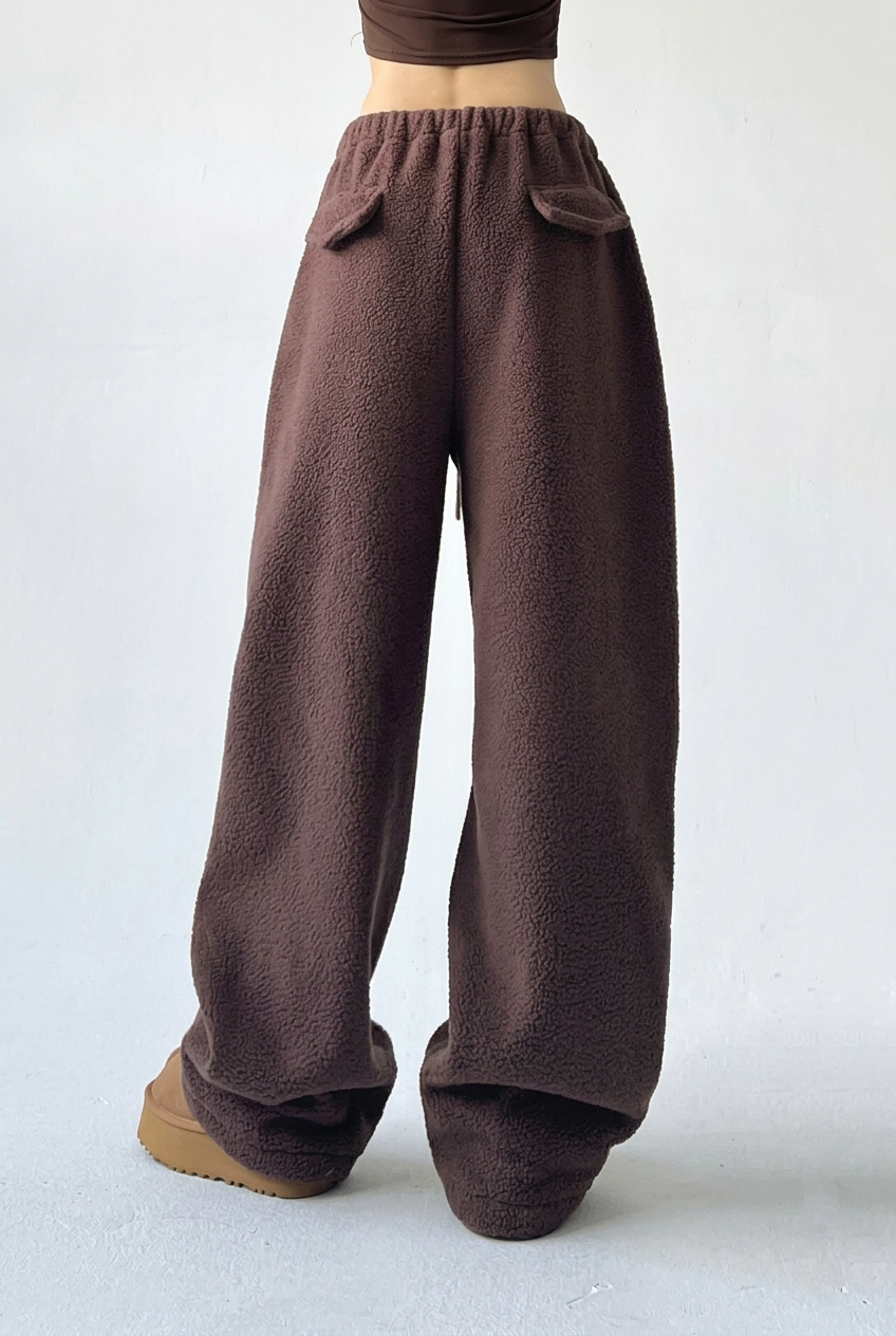 Brown trousers back studio preview