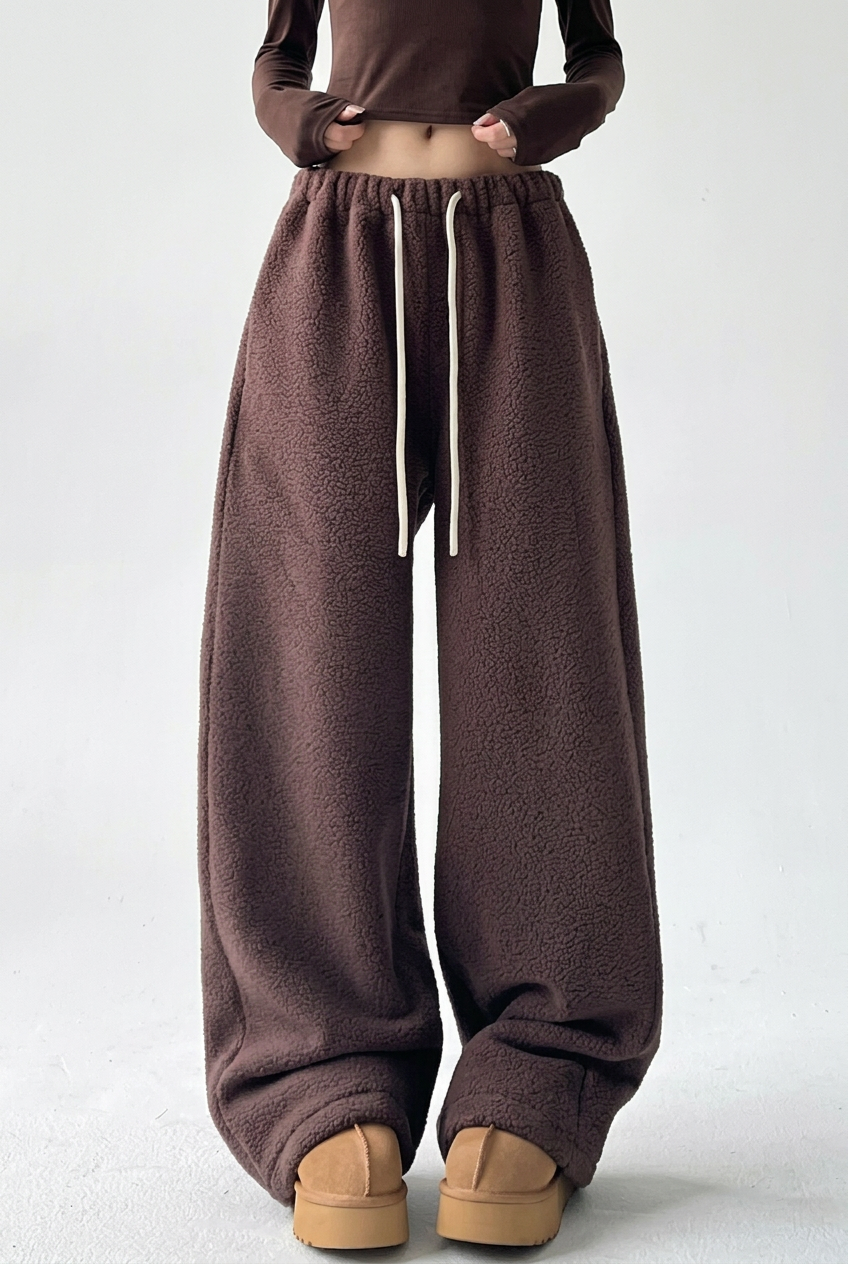 Brown trousers front studio preview