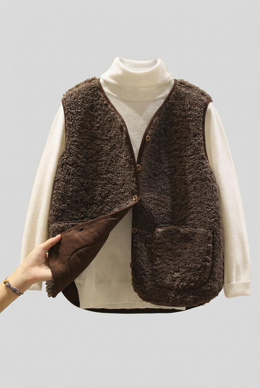 Brown vest without hanger