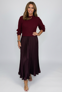 Burgundy Edie dress