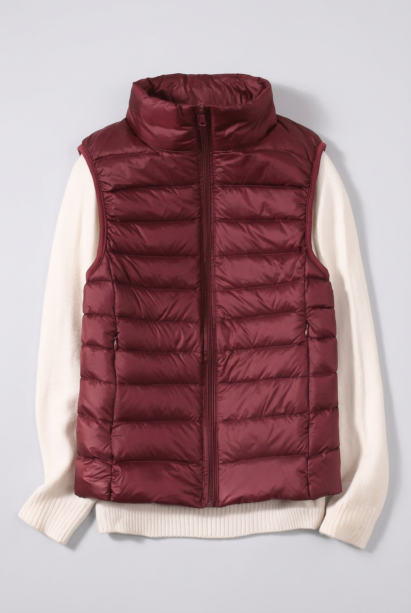 Burgundy Phoebe gilet