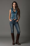 Retro Style Vest with Sophisticated Tailored Silhouette
