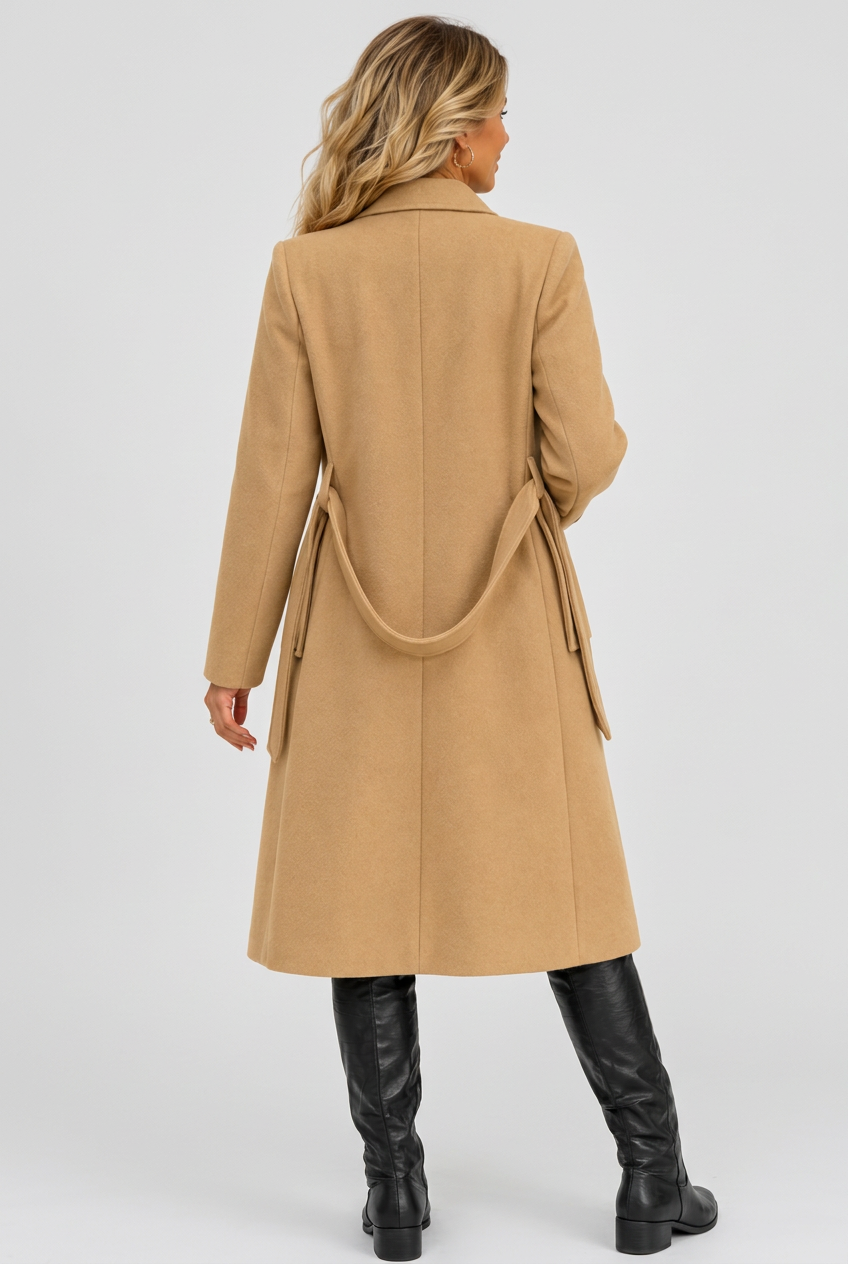 Camel coat back