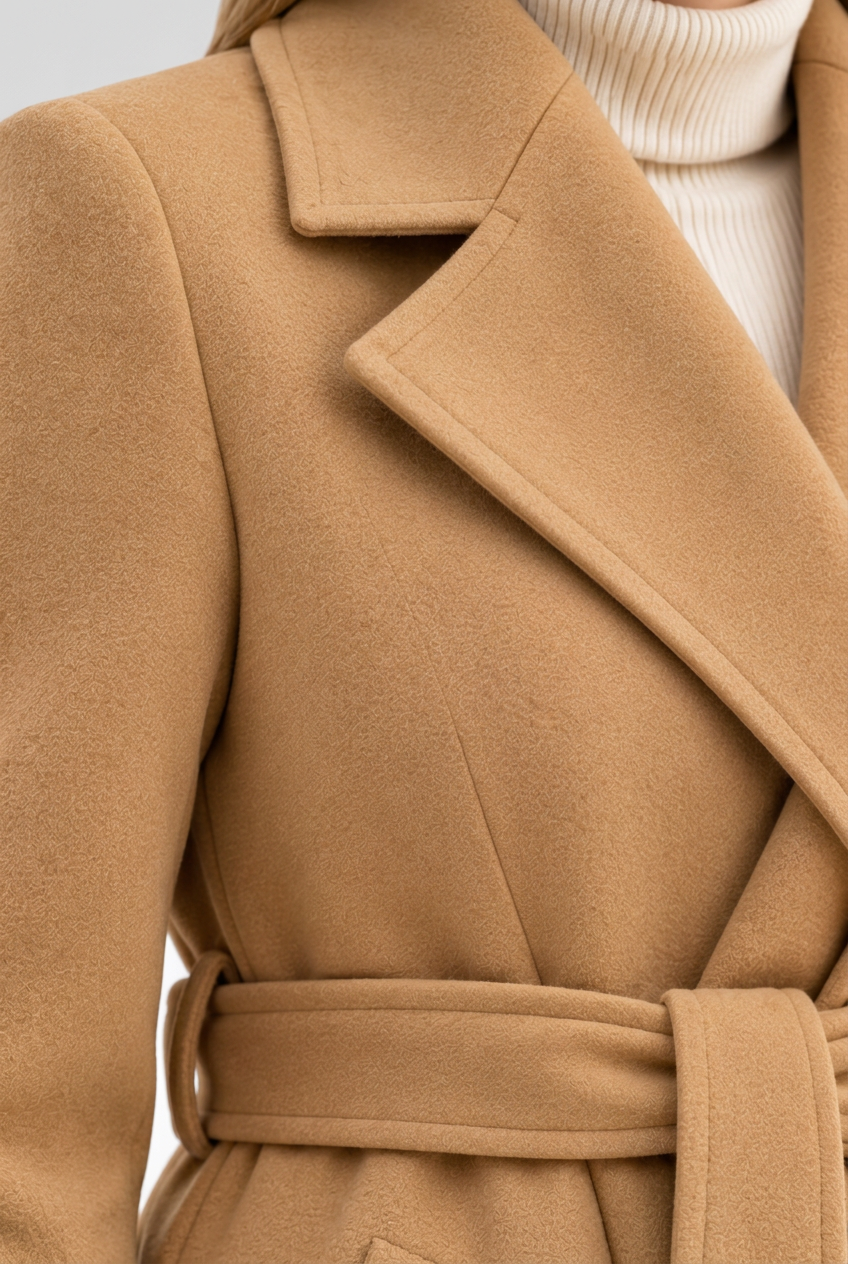 Camel coat detail