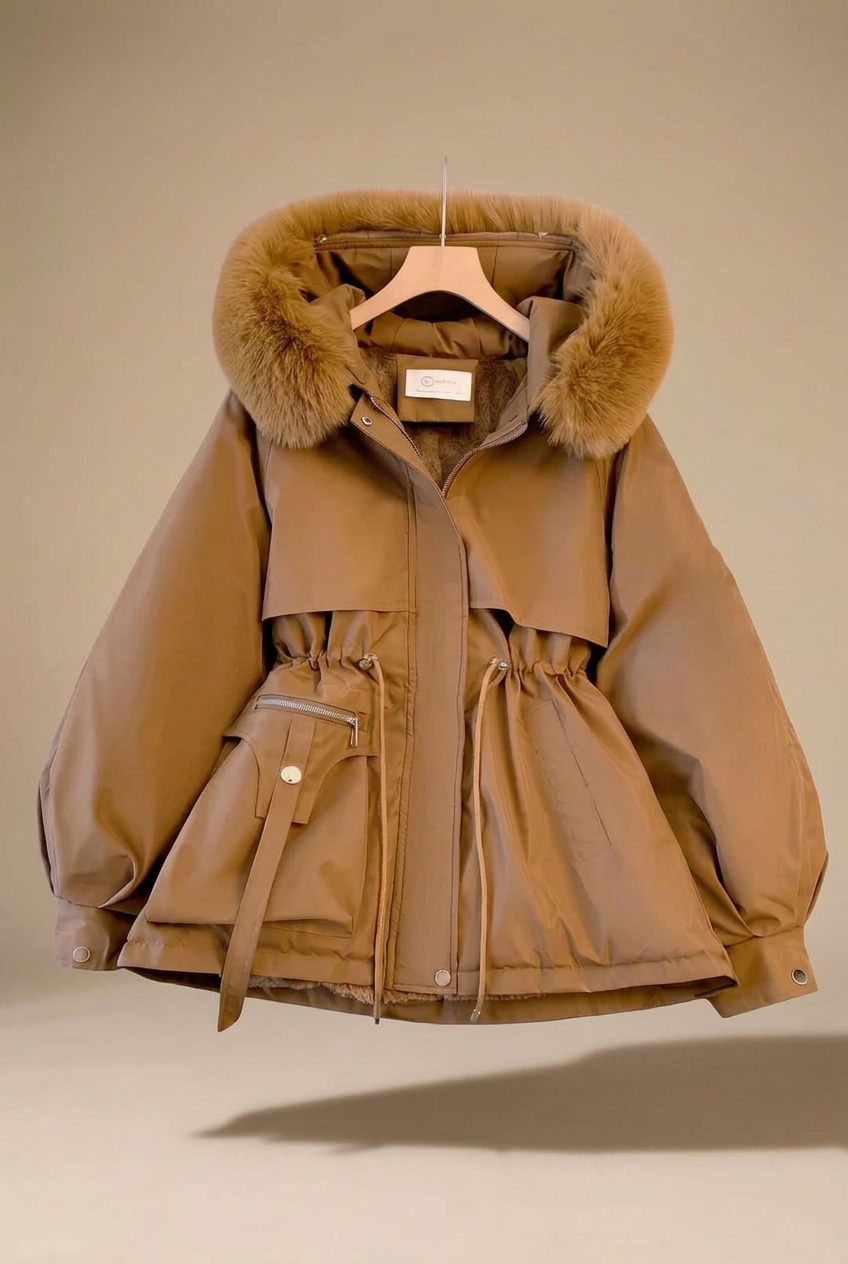 Camel Florence parka in 2:3