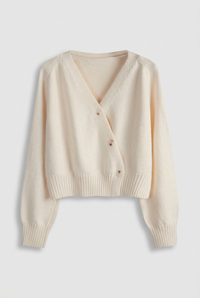 Cream Mabel cardigan studio preview