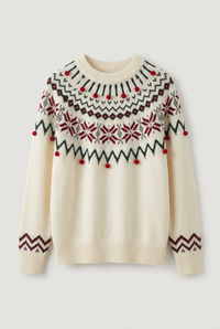 Cream Nancy Christmas jumper without hanger
