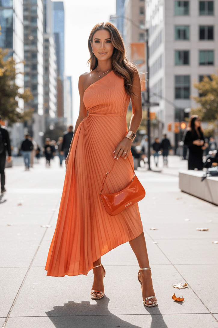One-Shoulder Maxi Dress
