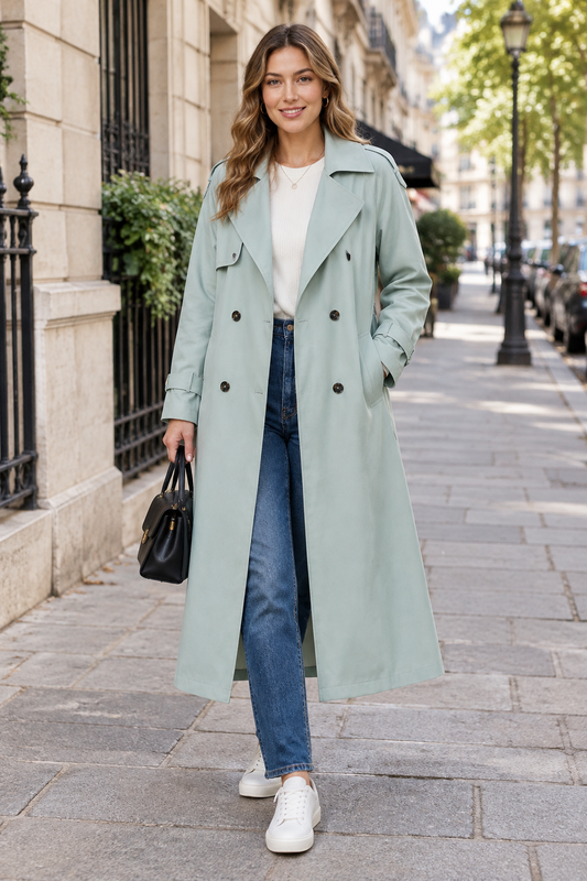 Langer Trenchcoat für jeden Tag