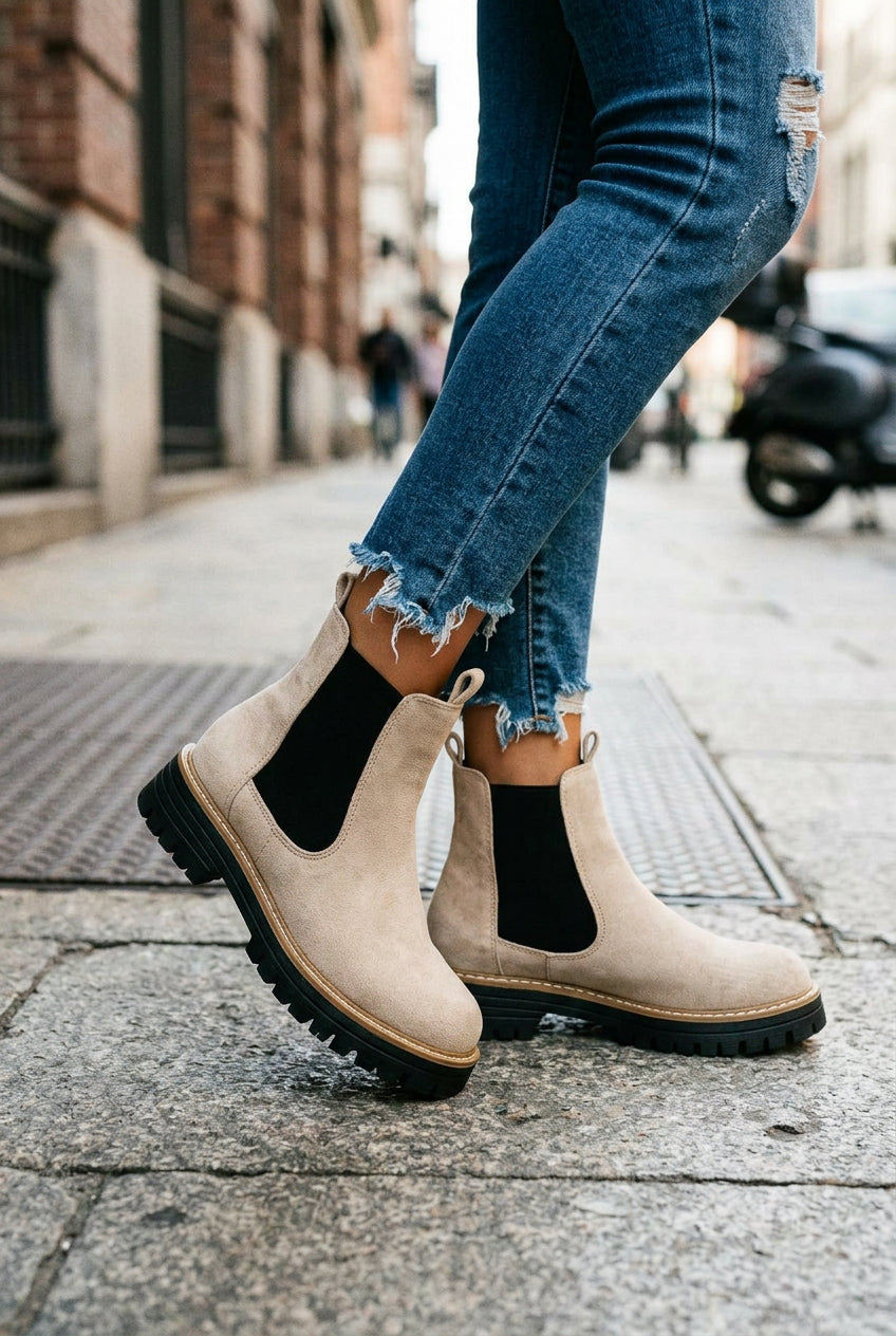 Platform Chelsea Ankle Boots