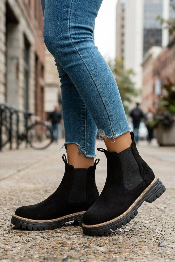 Platform Chelsea Ankle Boots