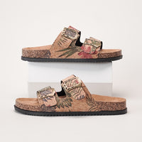 Tropical Buckle Beach Slippers for Casual Summer Wear