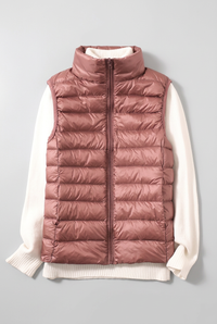 Dusty rose Phoebe gilet