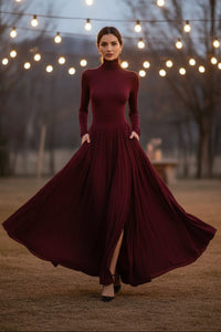 Pleated Maxi Dress