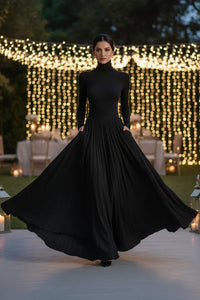 Pleated Maxi Dress