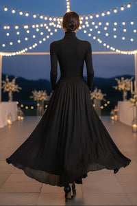 Pleated Maxi Dress