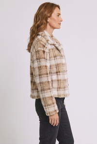 Edie jacket side view in 2:3 portrait