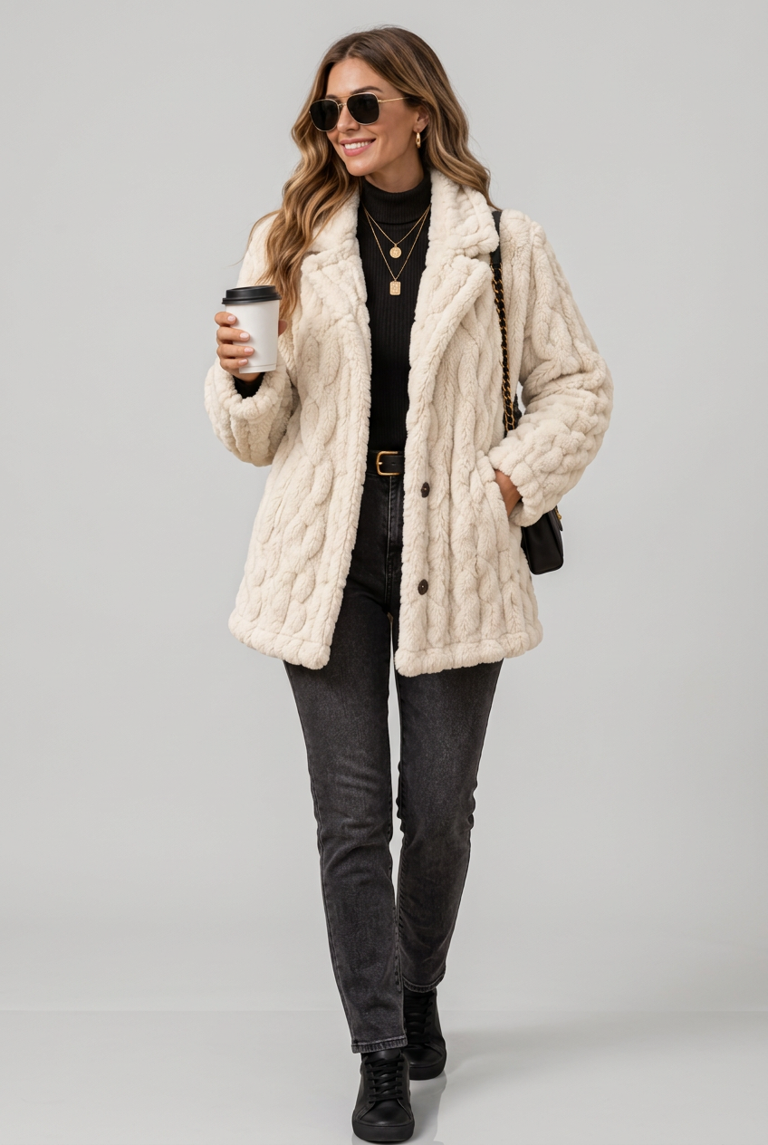 Esme coat coffee-cup studio preview