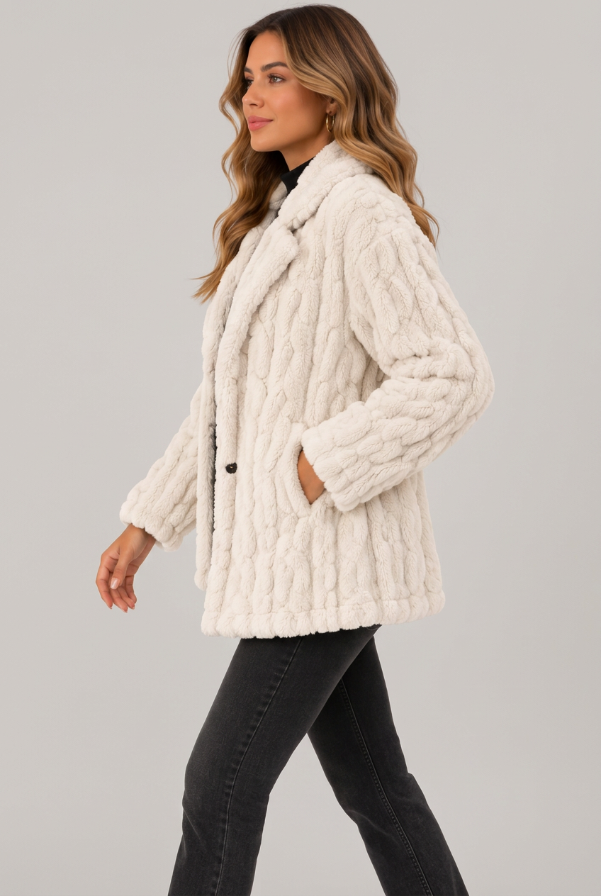 Esme coat side studio preview