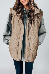 Eula light khaki vest studio preview
