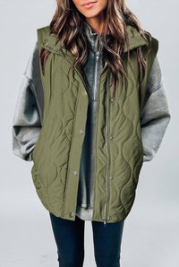 Eula olive vest studio preview
