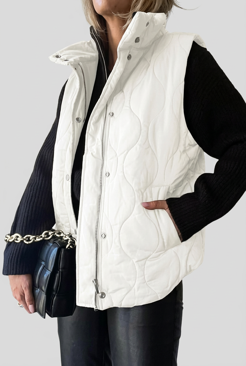 Eula white vest studio preview