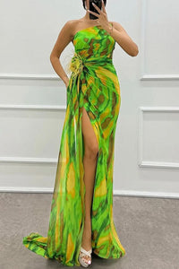 One Shoulder Maxi Dress