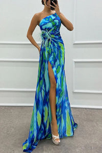 One Shoulder Maxi Dress