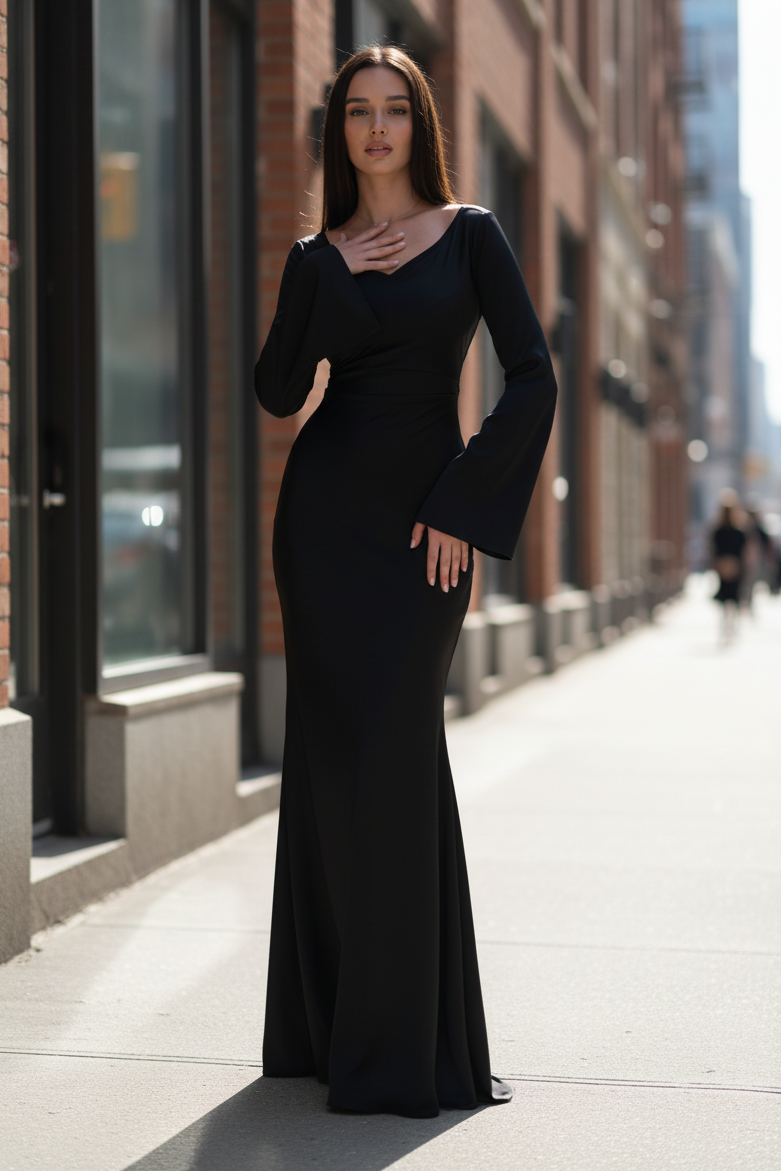 Cowl Neck Maxi Dress