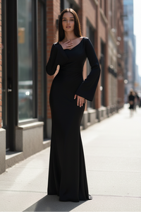 Cowl Neck Maxi Dress