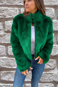Green Edie jacket, recentered full-jacket view