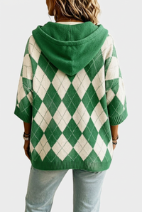Green Winnie jumper, back view