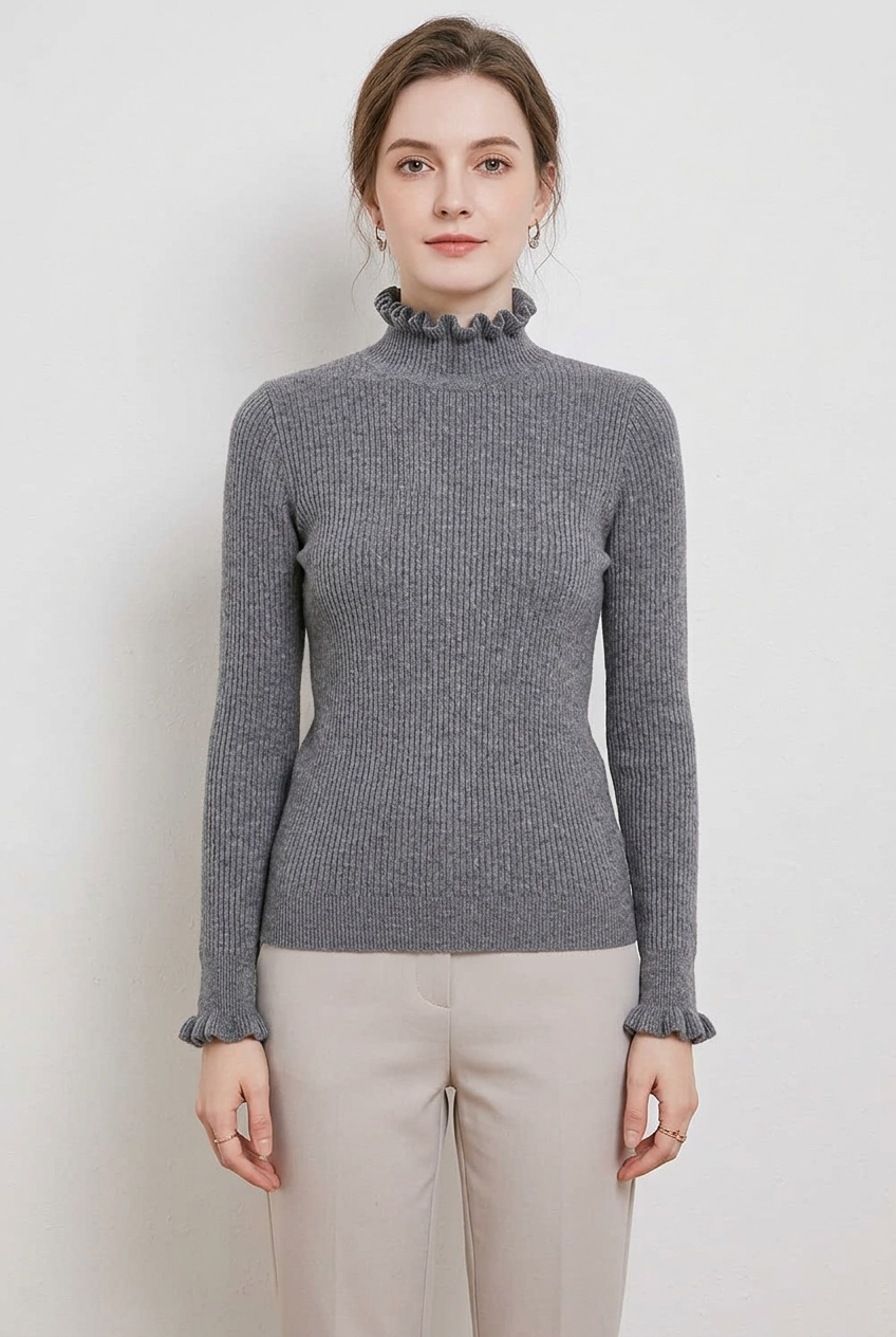 Grey blouse, whole view