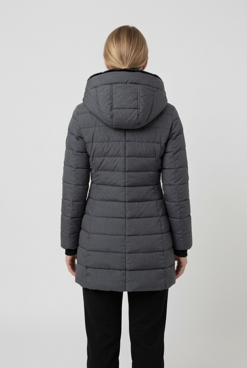 Grey Martha jacket back studio preview