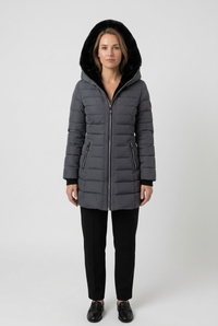 Grey Martha jacket front studio preview