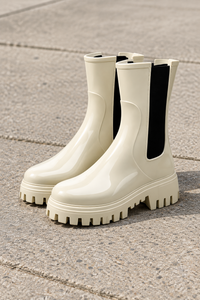 Statement Lug Sole Boots for Rainy Day Style