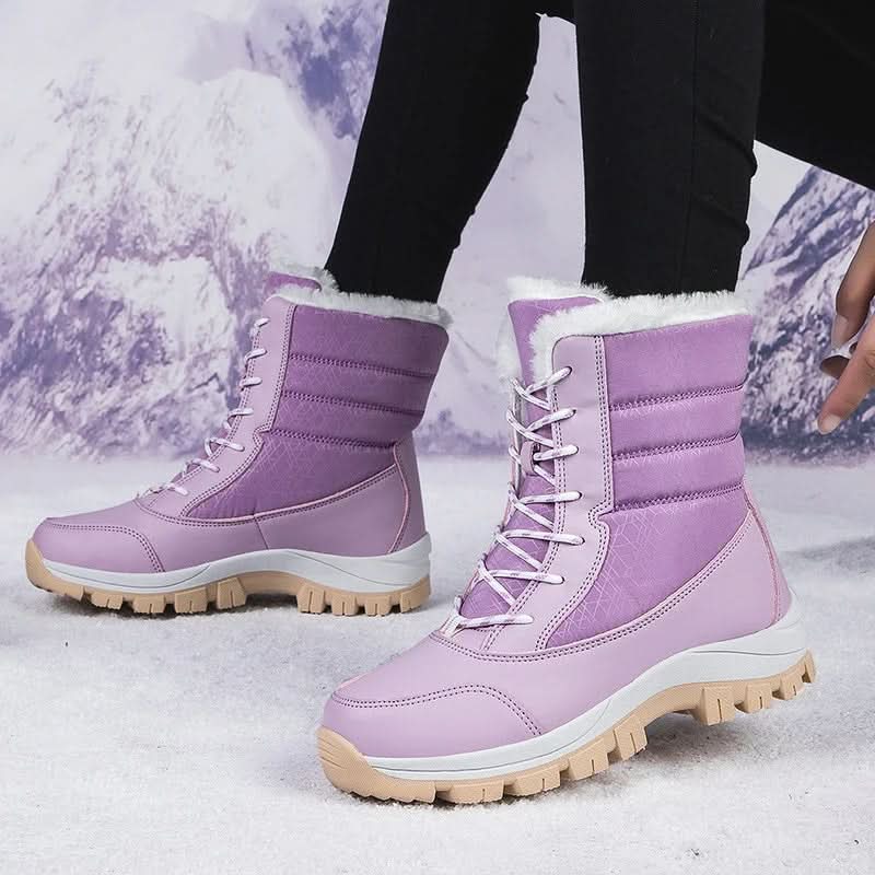 Florence | Women's Lace-Up Winter Boots with Side Zip