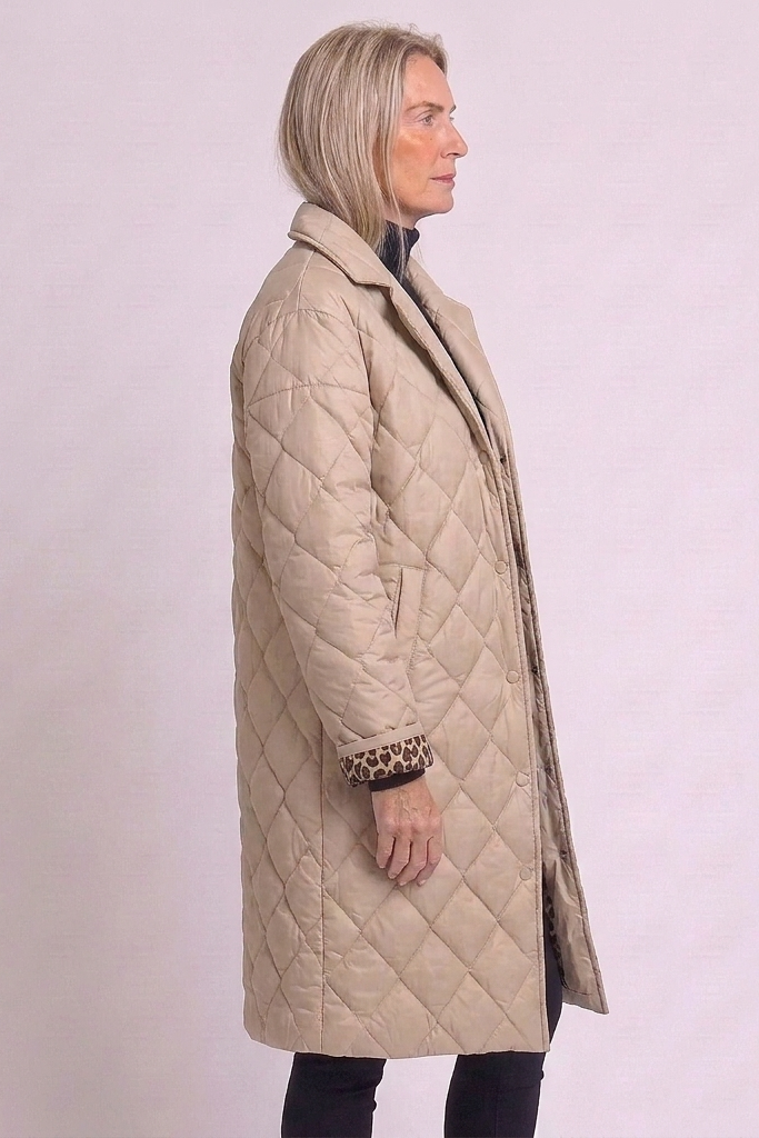 Etta | Women's Quilted Diamond Stitch Winter Coat