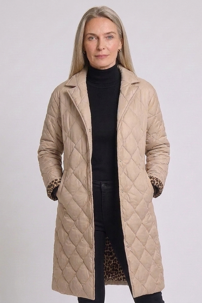 Etta | Women's Quilted Diamond Stitch Winter Coat