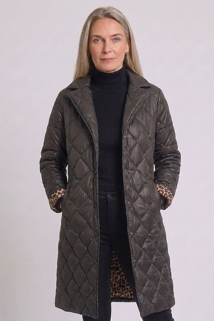 Etta | Women's Quilted Diamond Stitch Winter Coat