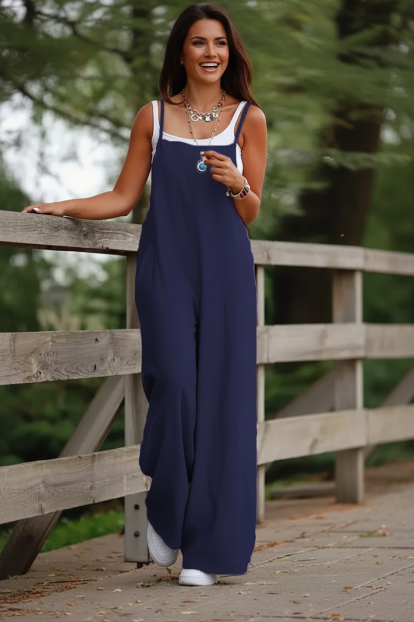 Airy Wide Leg Jumpsuit