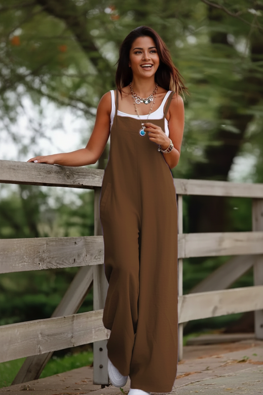 Airy Wide Leg Jumpsuit