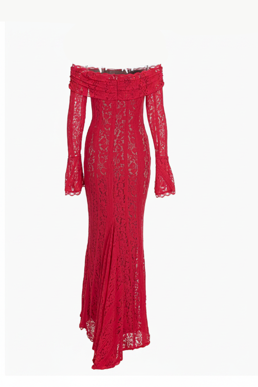 Romantic Off-Shoulder Maxi Dress