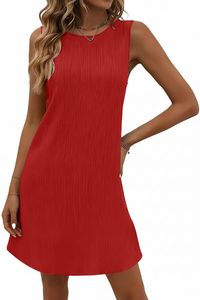 Sunny Linen Swing Dress Sleeveless