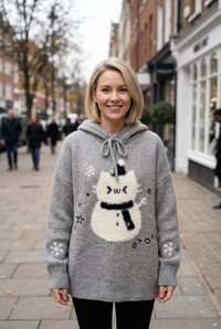 Mable | Winterstrickpullover mit Kapuze für Damen